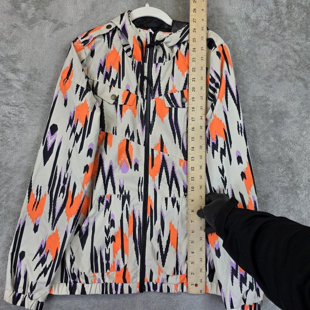 Volcom Jacket Womens Medium Multi Enemy Lines Hoo… - image 2